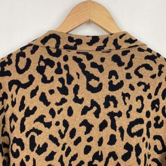 J.Crew S Sophie Sweater Blazer Cardigan Animal Leopard Print - Picture 12 of 13